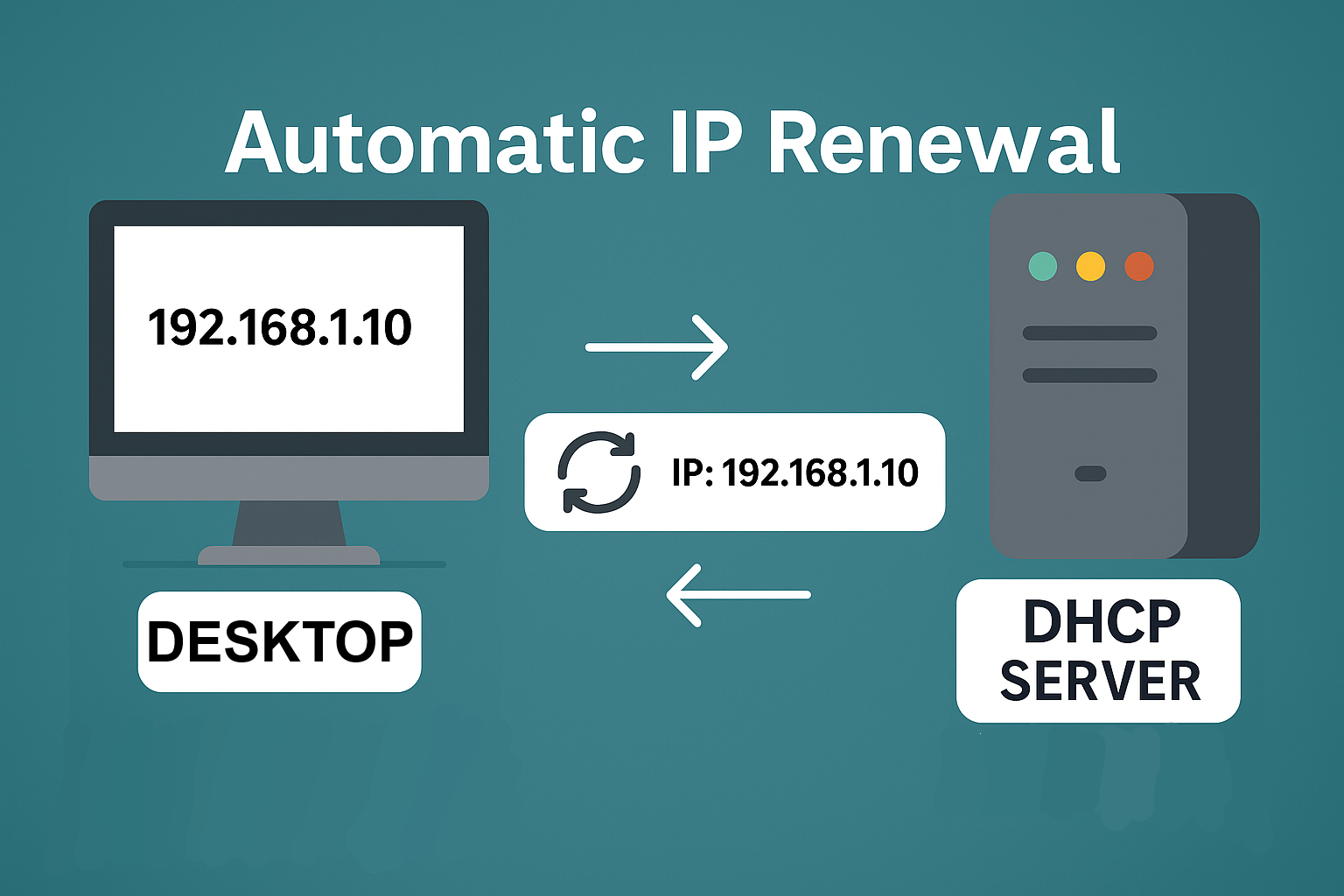 اسکریپت تمدید خودکار IP در ویندوز